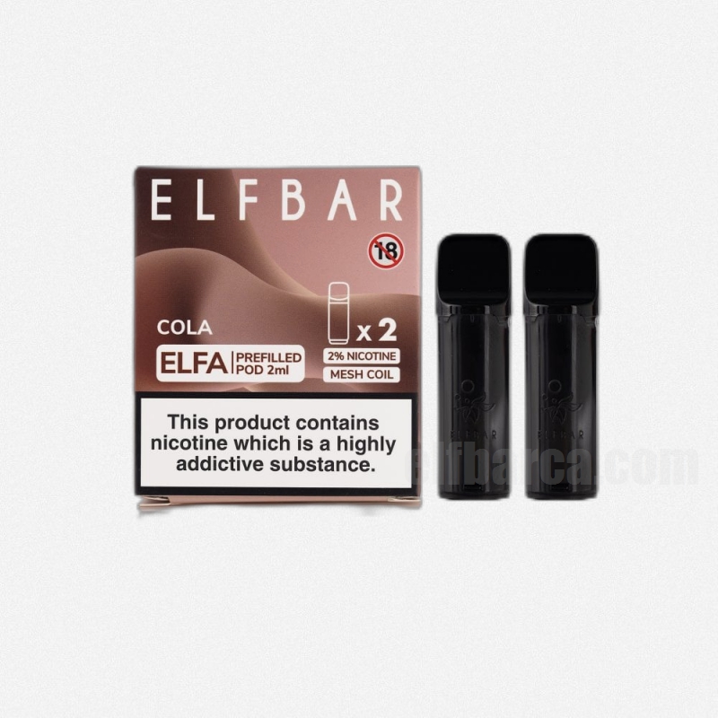 ELF BAR ELFA Prefilled Pod Cola 600 Puffs Elfbar Canada Vape